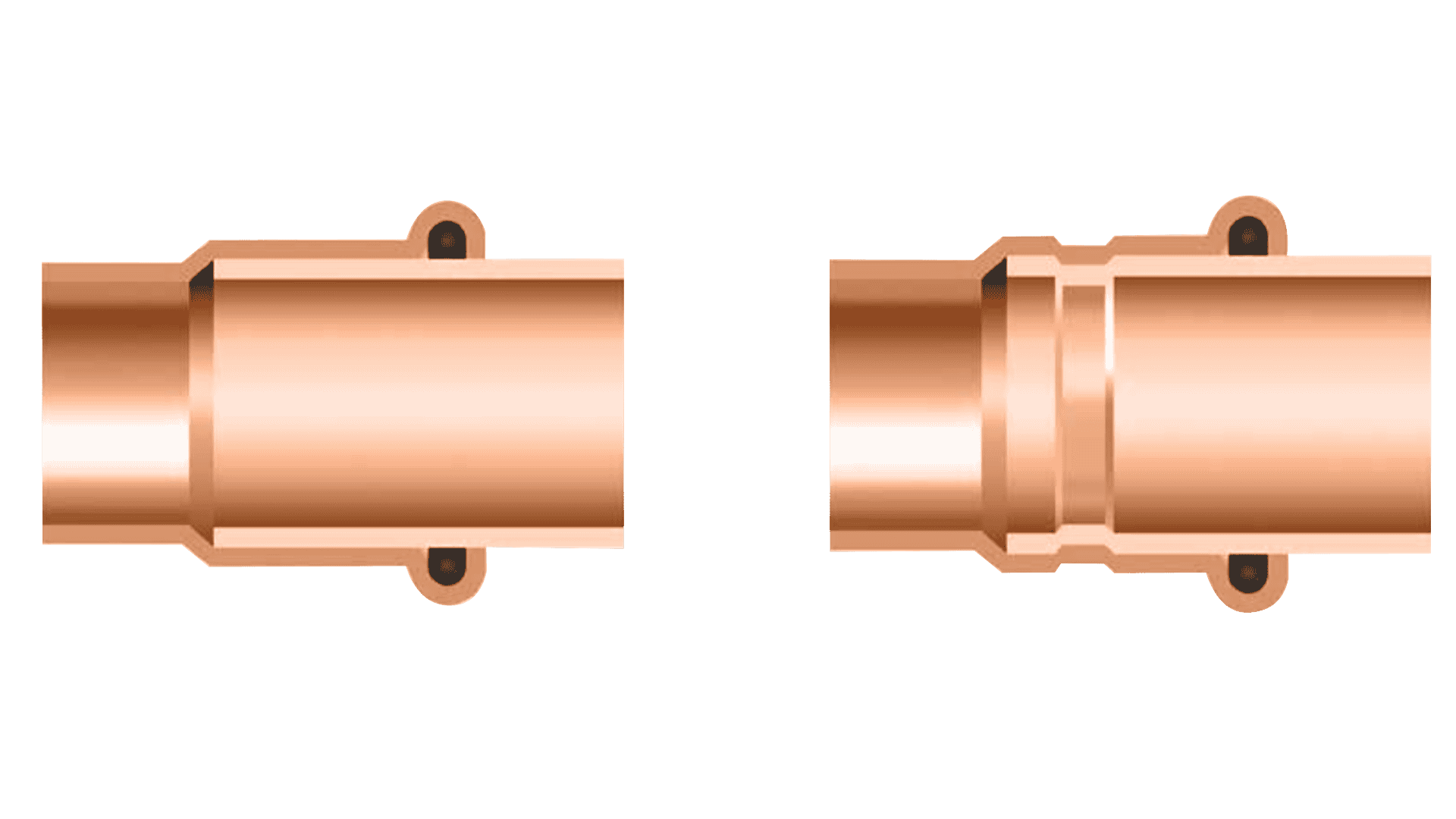 KAN-therm - Systém Copper - Technický výkres spojení „Press“ měděných trubek