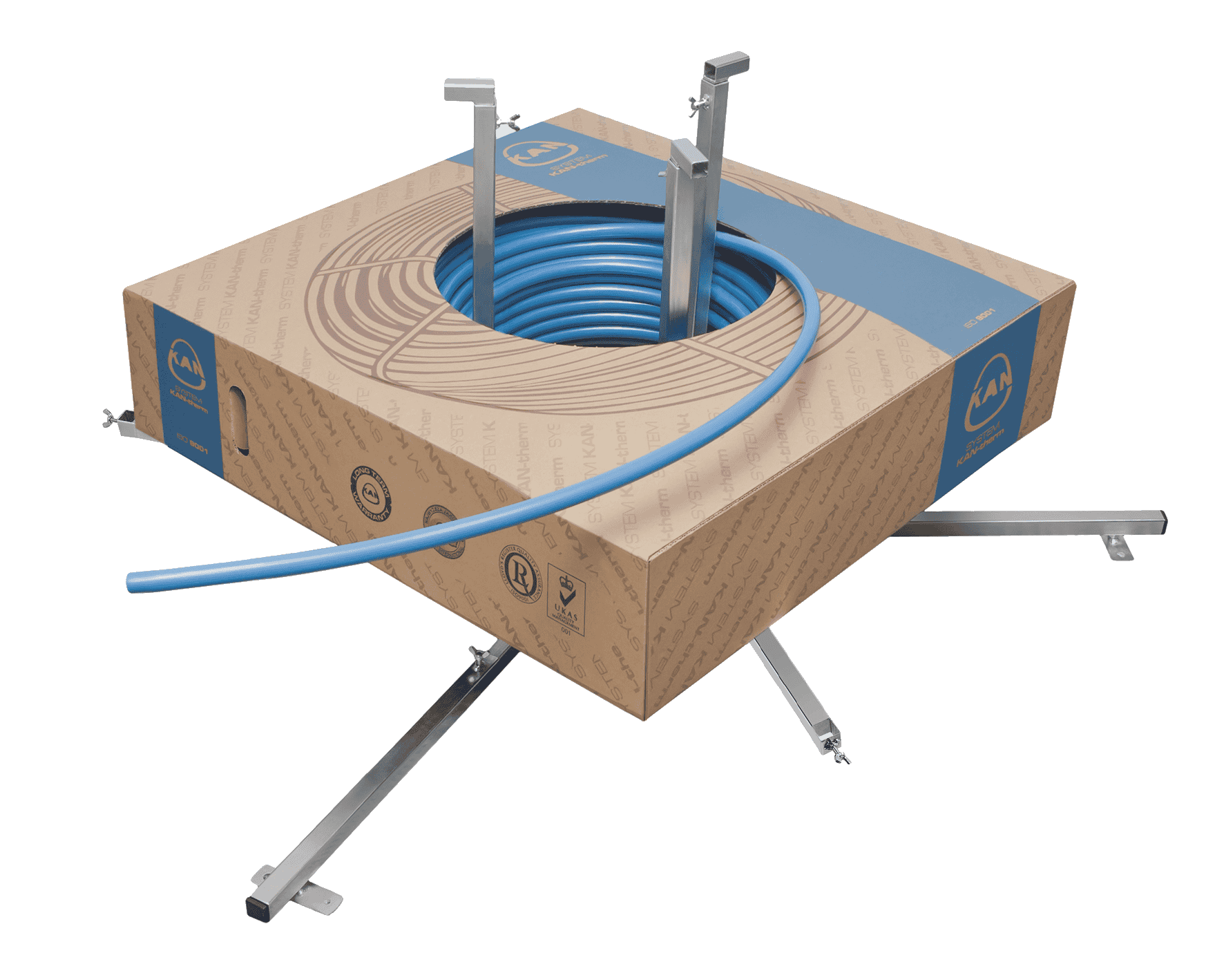 KAN-therm - Systém Profil - Trubka v kolech BlueFloor na stojanu