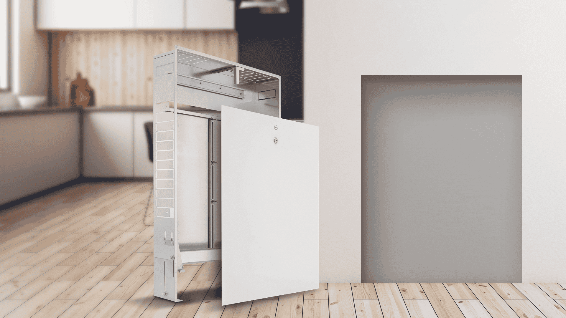 KAN-therm - Instalační skříně Slim a Slim+ - Široký výběr rozměrů instalačních skříní pro rozdělovače plošného topení.