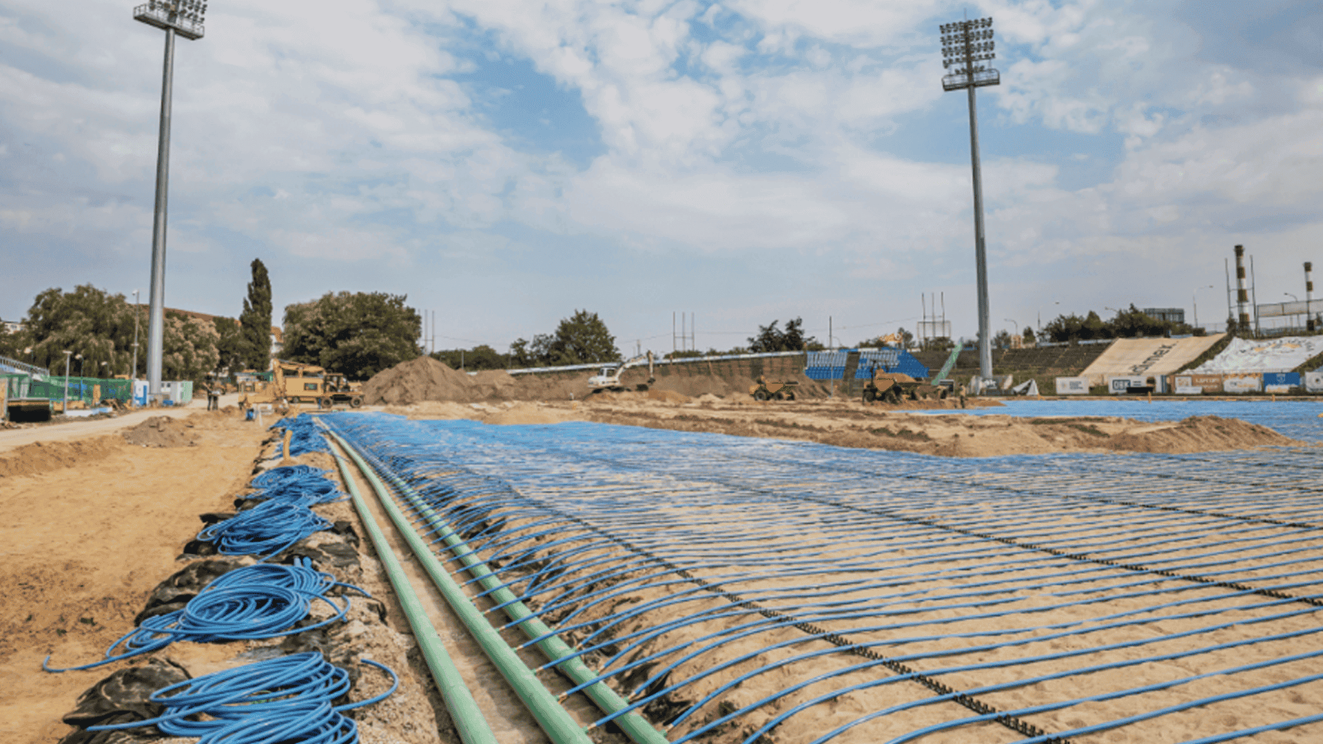 KAN-therm - Systém Football - Použití systému plošného vyhřívání na fotbalovém hřišti